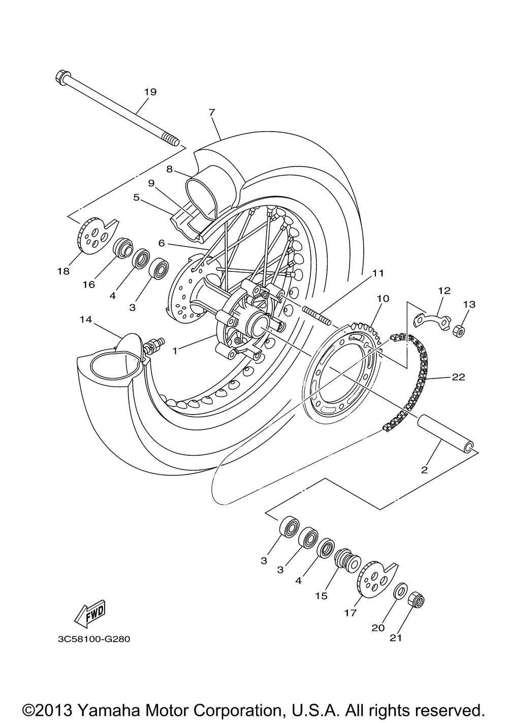 Rear wheel