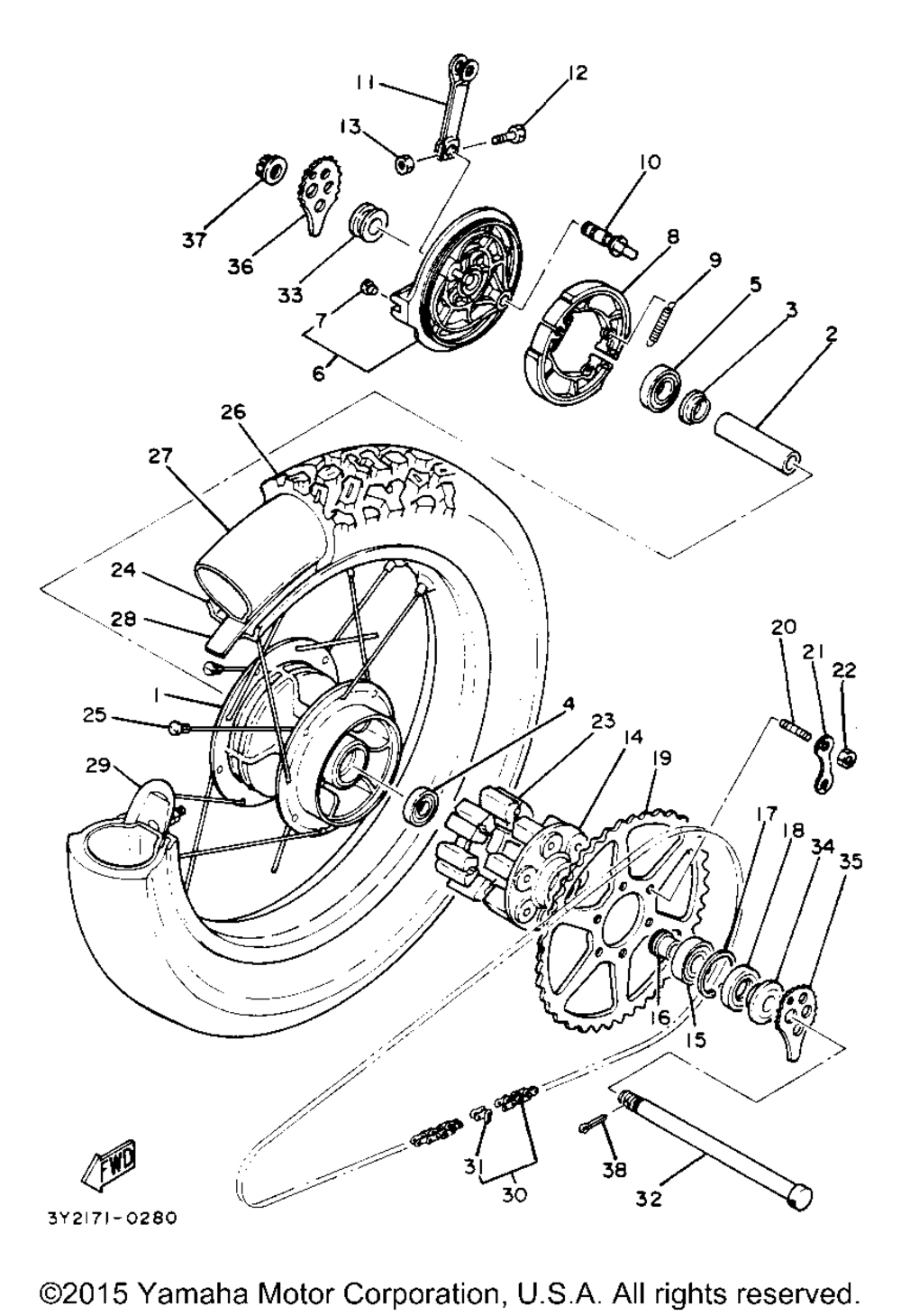 Rear wheel