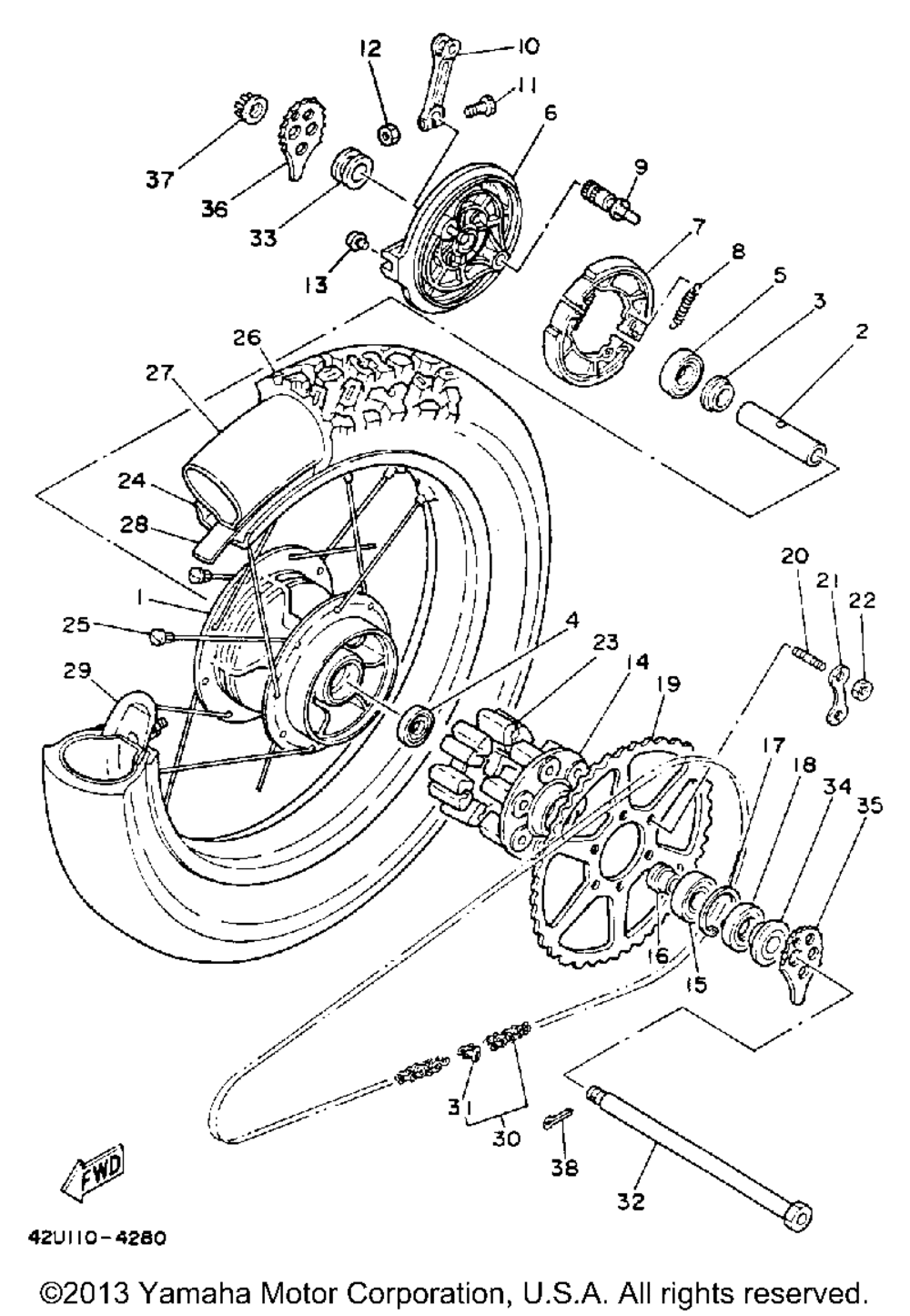 Rear wheel