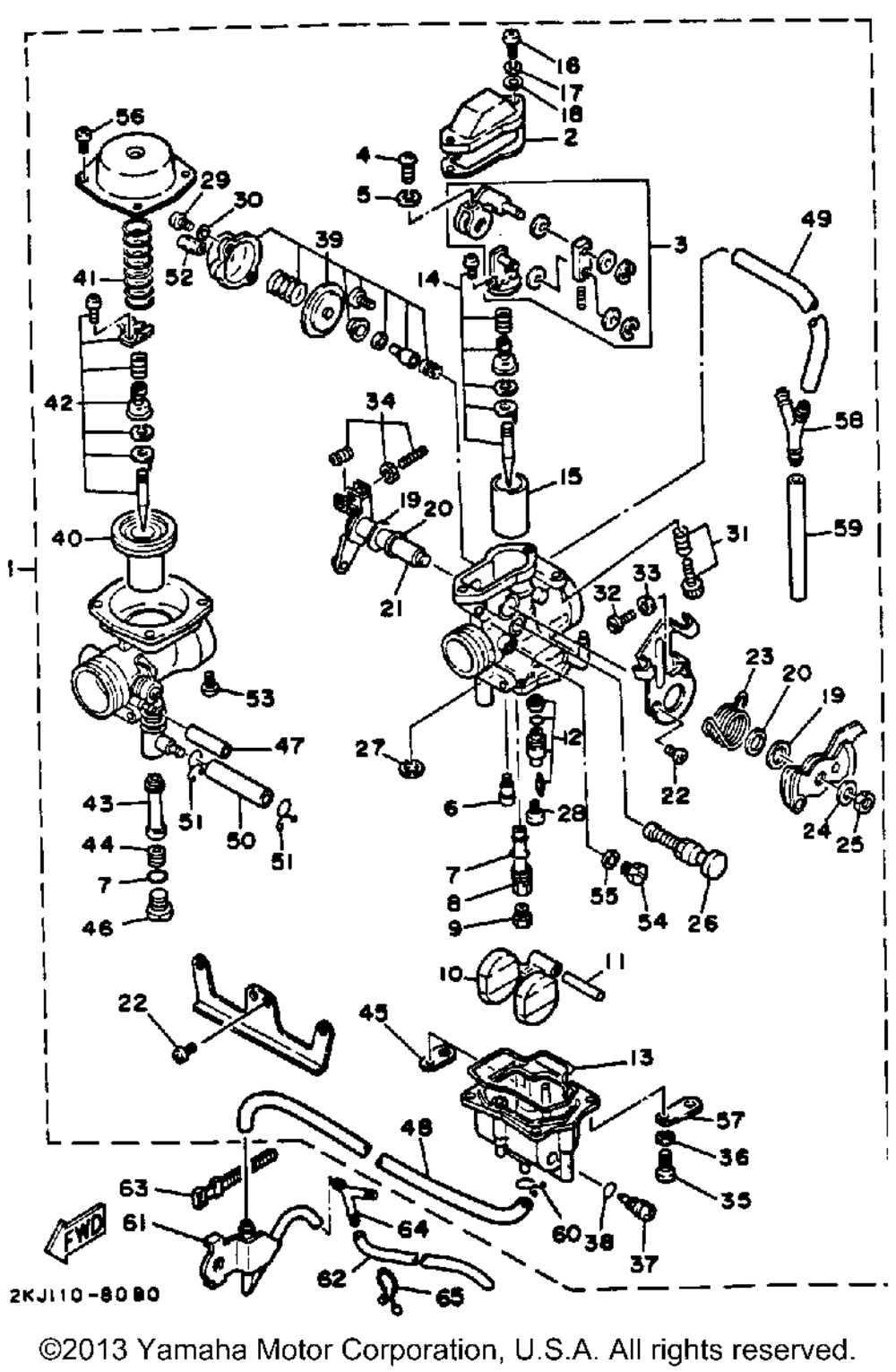 Carburetor (california model only)