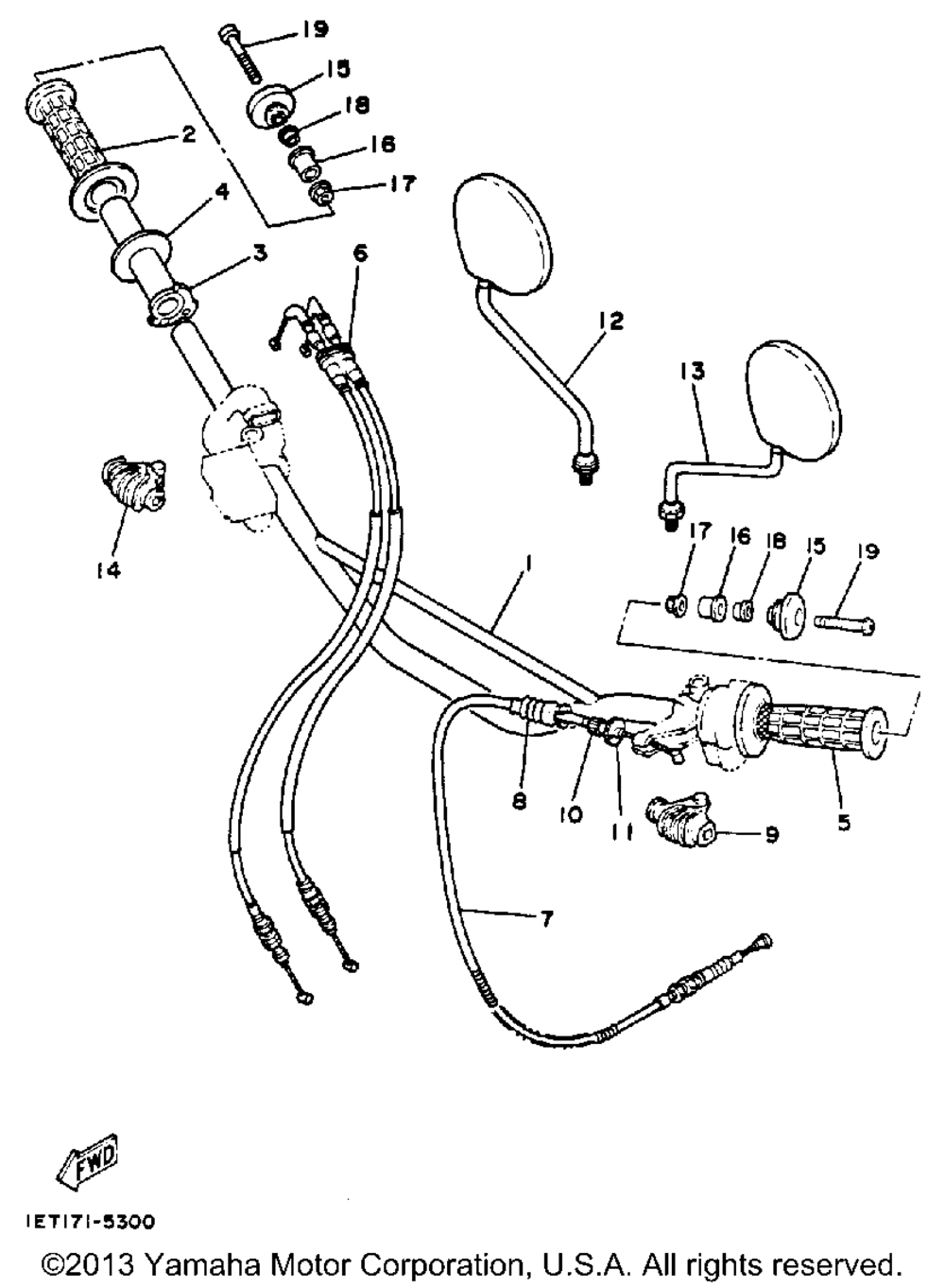 Handlebar - cable