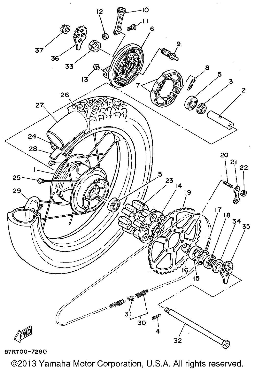 Rear wheel