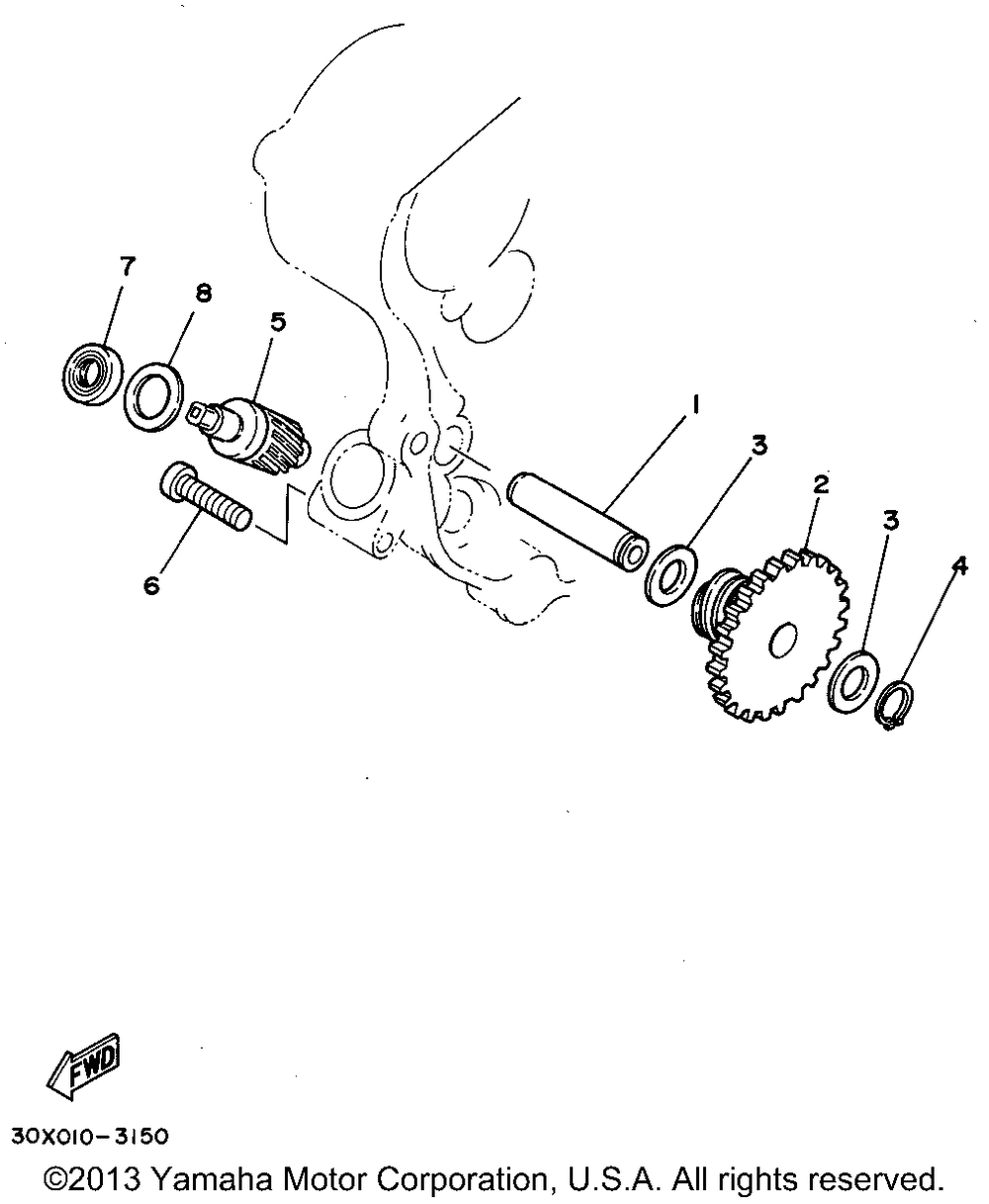 Tachometer gear