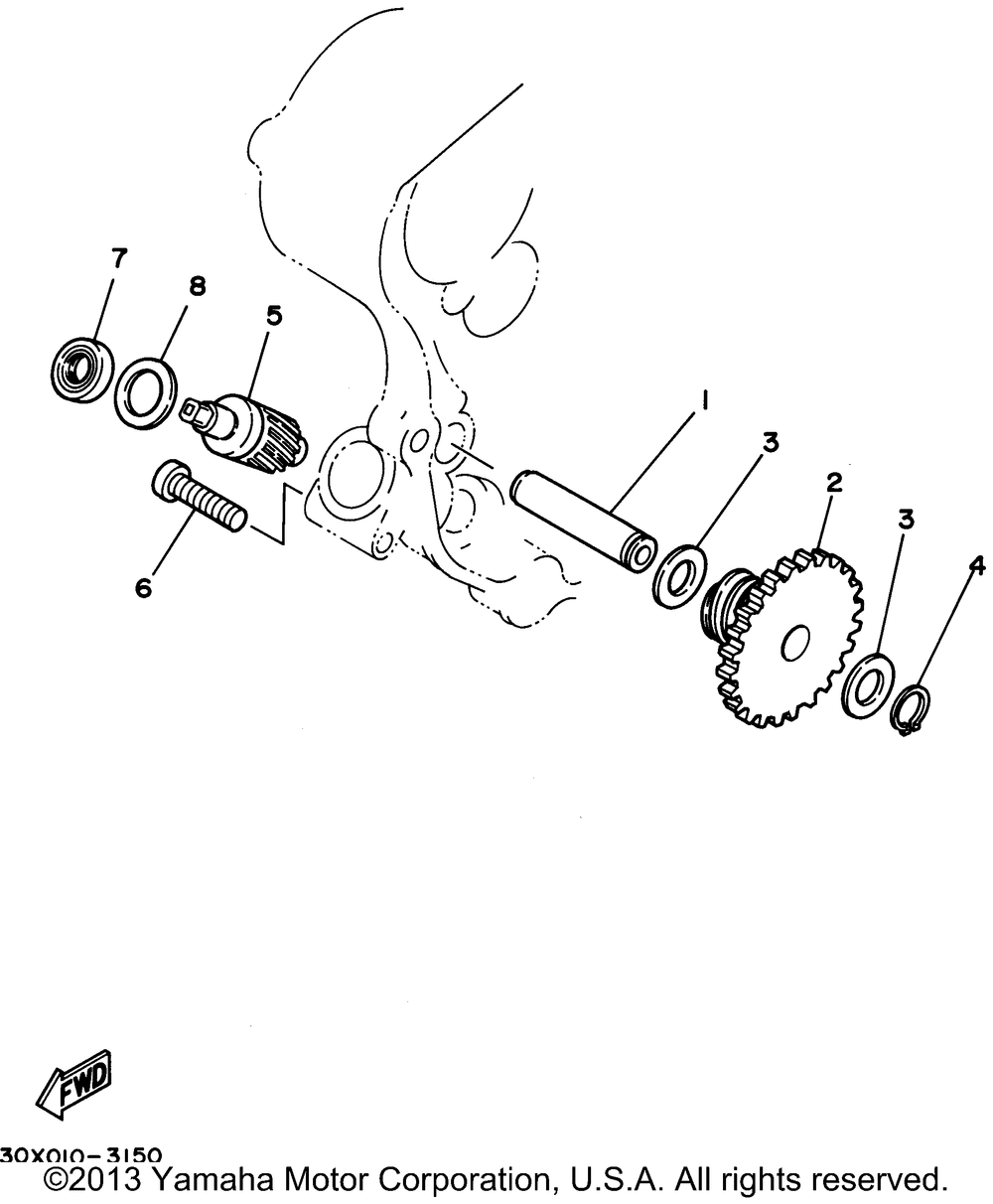 Tachometer gear