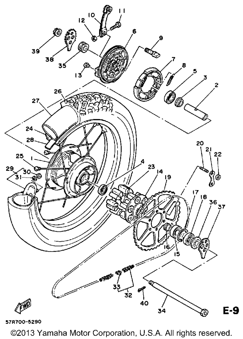 Rear wheel