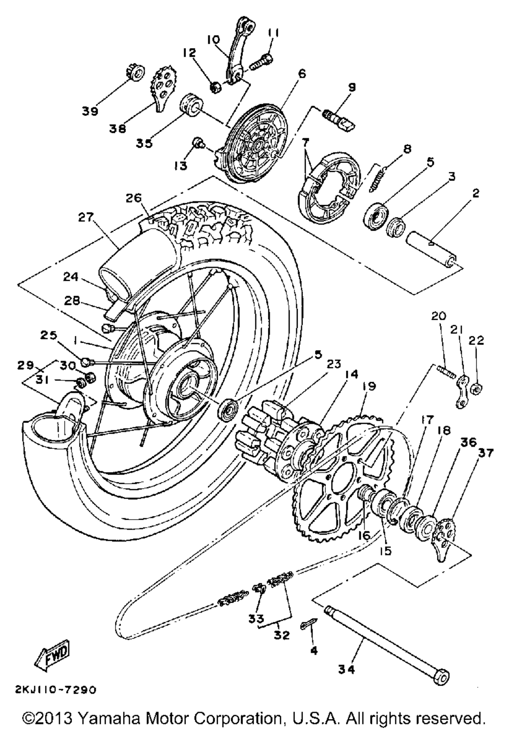 Rear wheel