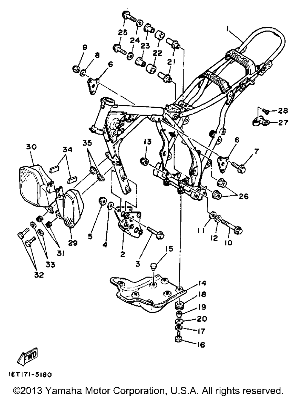 Frame (non-california model)