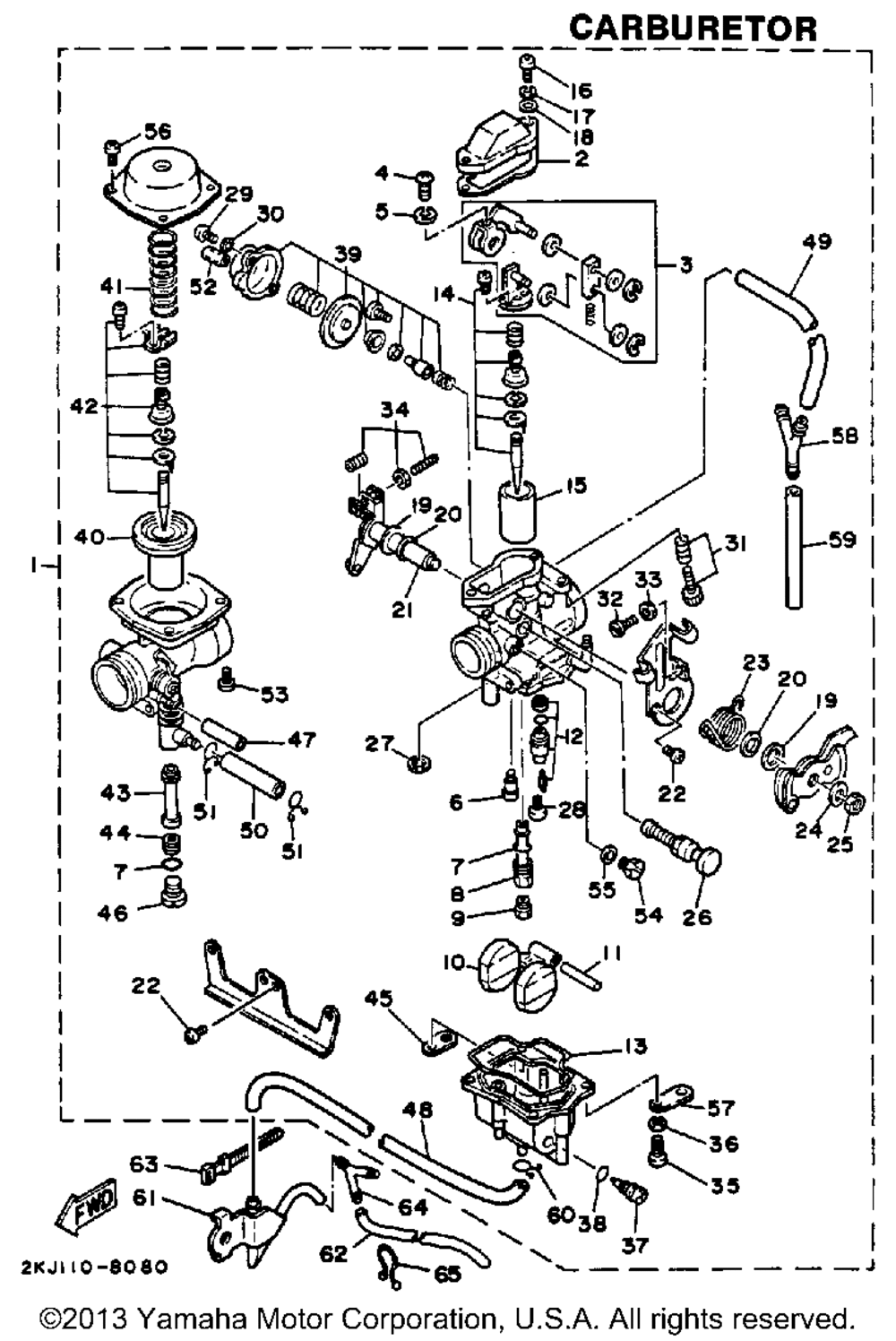 Carburetor (california model only)