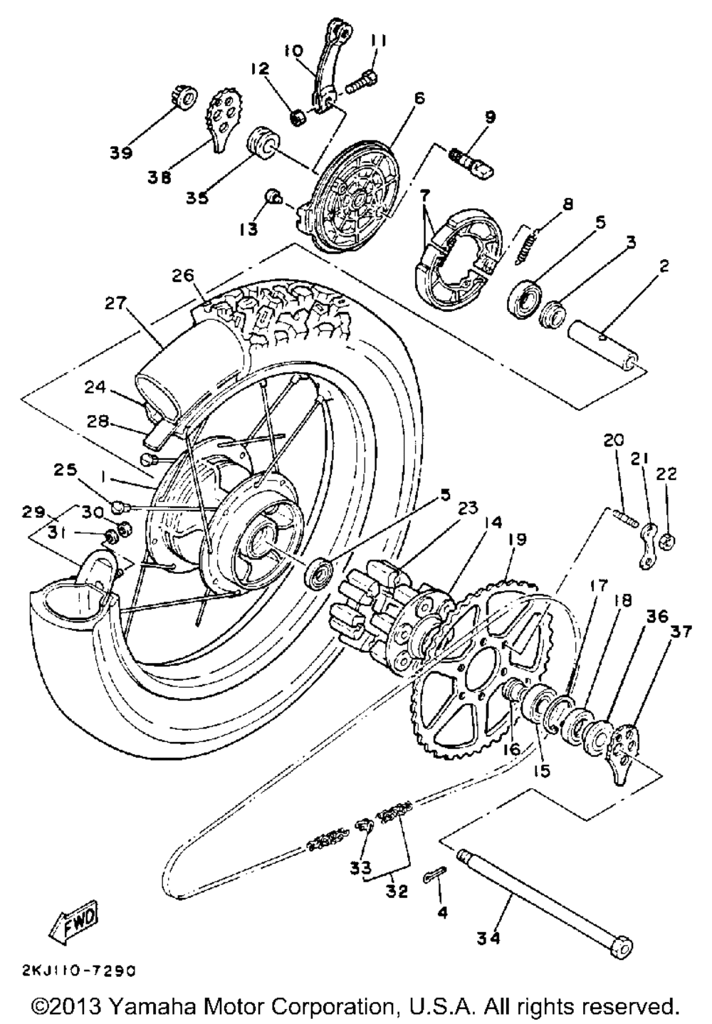 Rear wheel