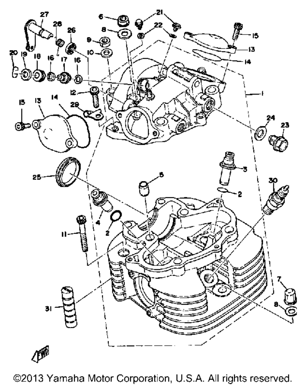 Cylinder head - cylinder head cover