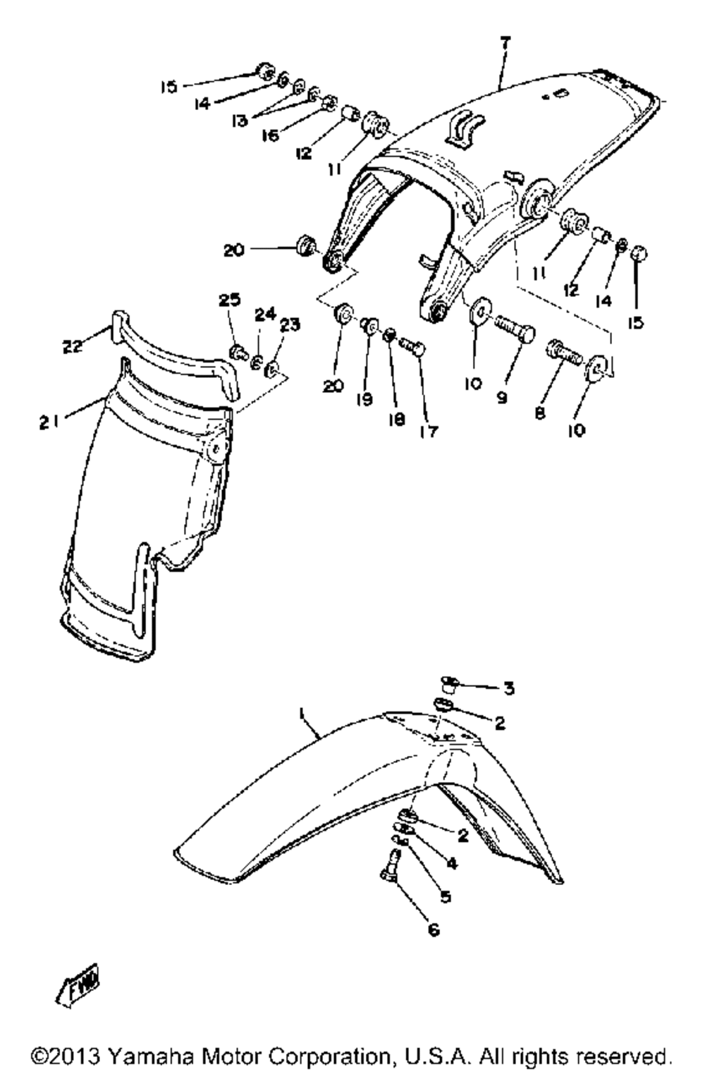 Front fender - rear fender