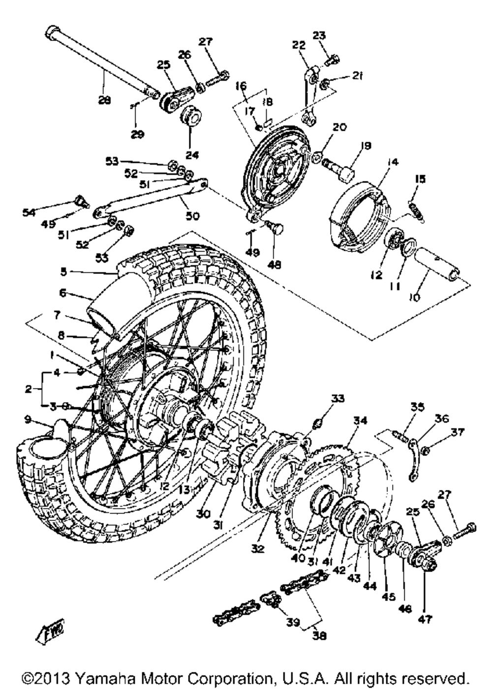 Rear wheel