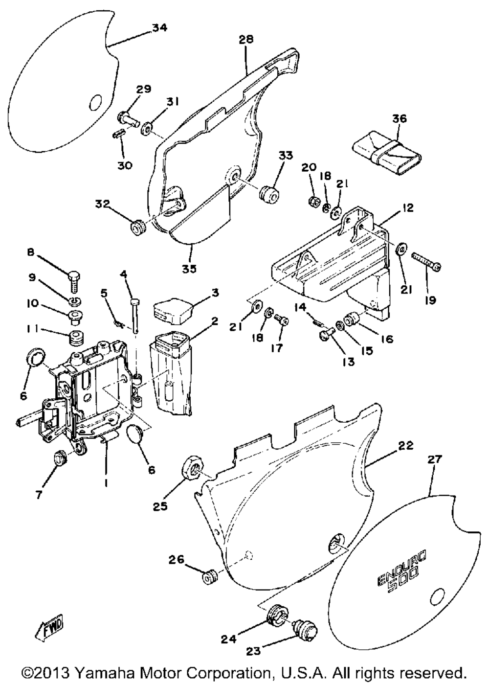 Side cover - battery box