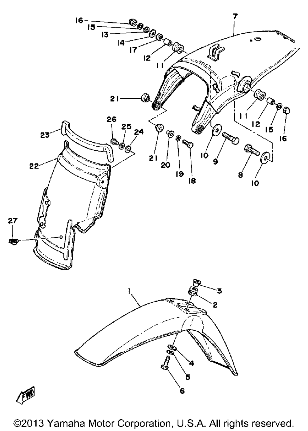 Front fender - rear fender