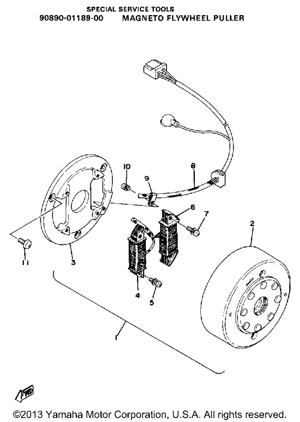 Flywheel magneto