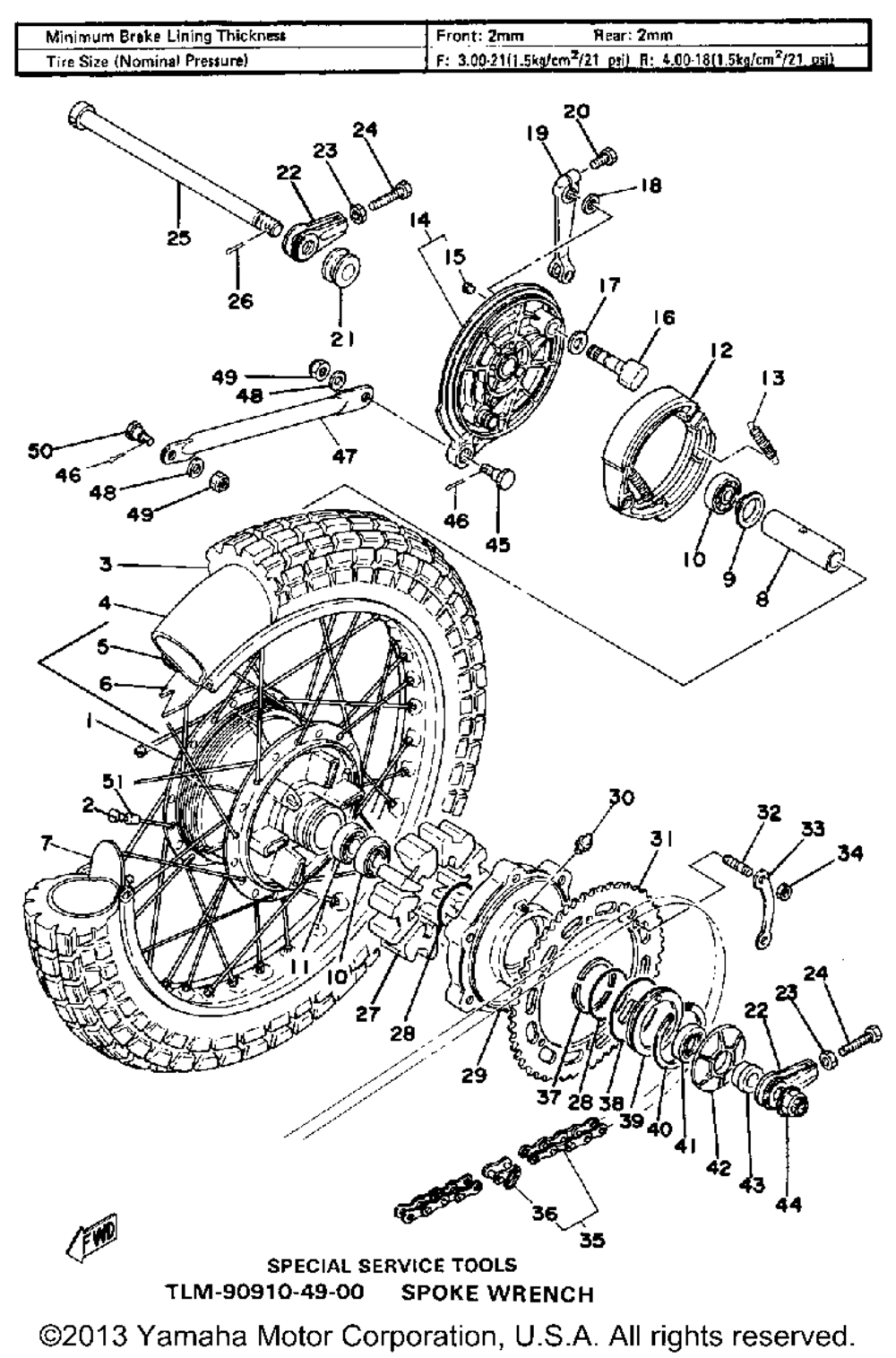 Rear wheel