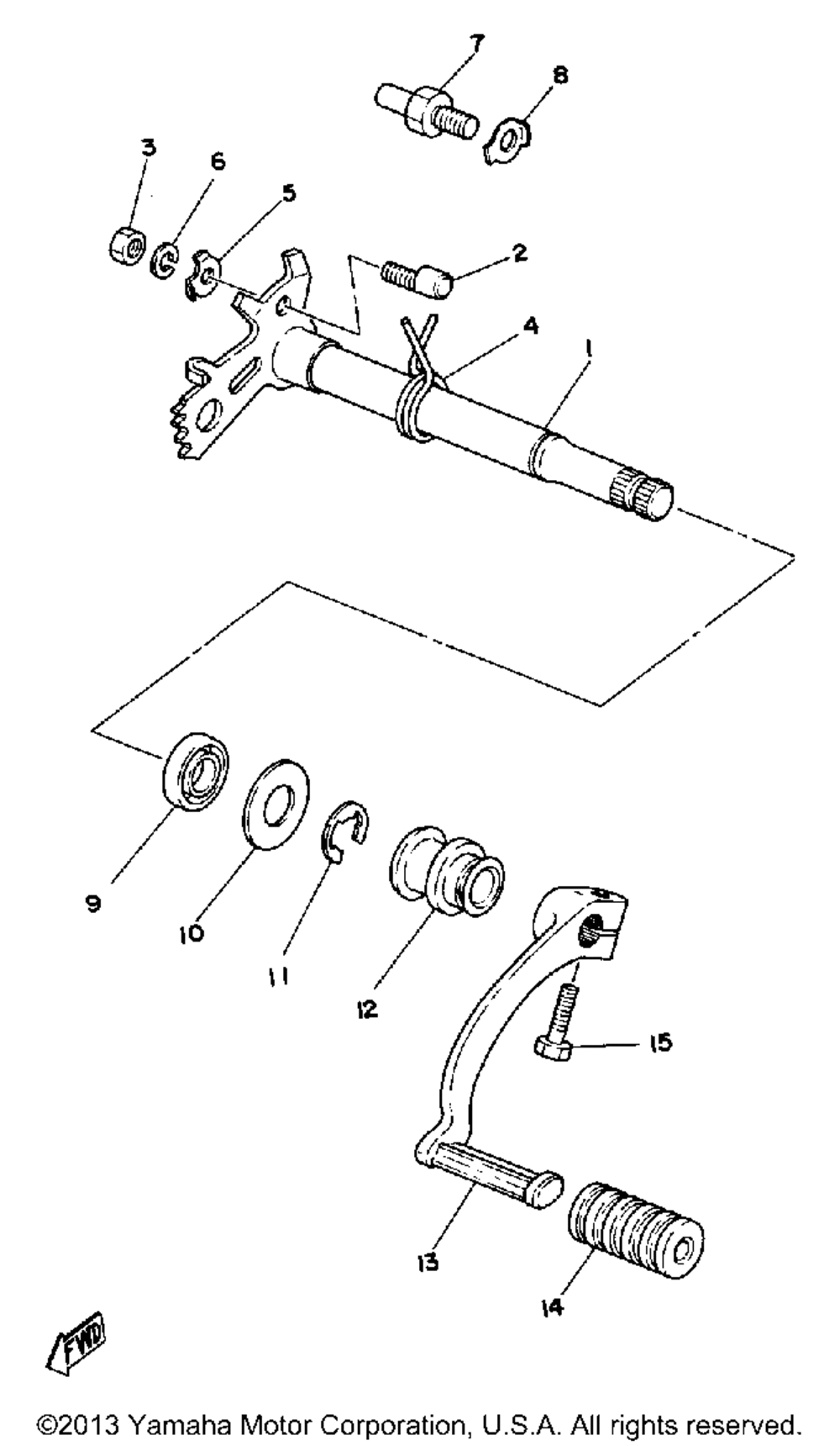 Shift shaft