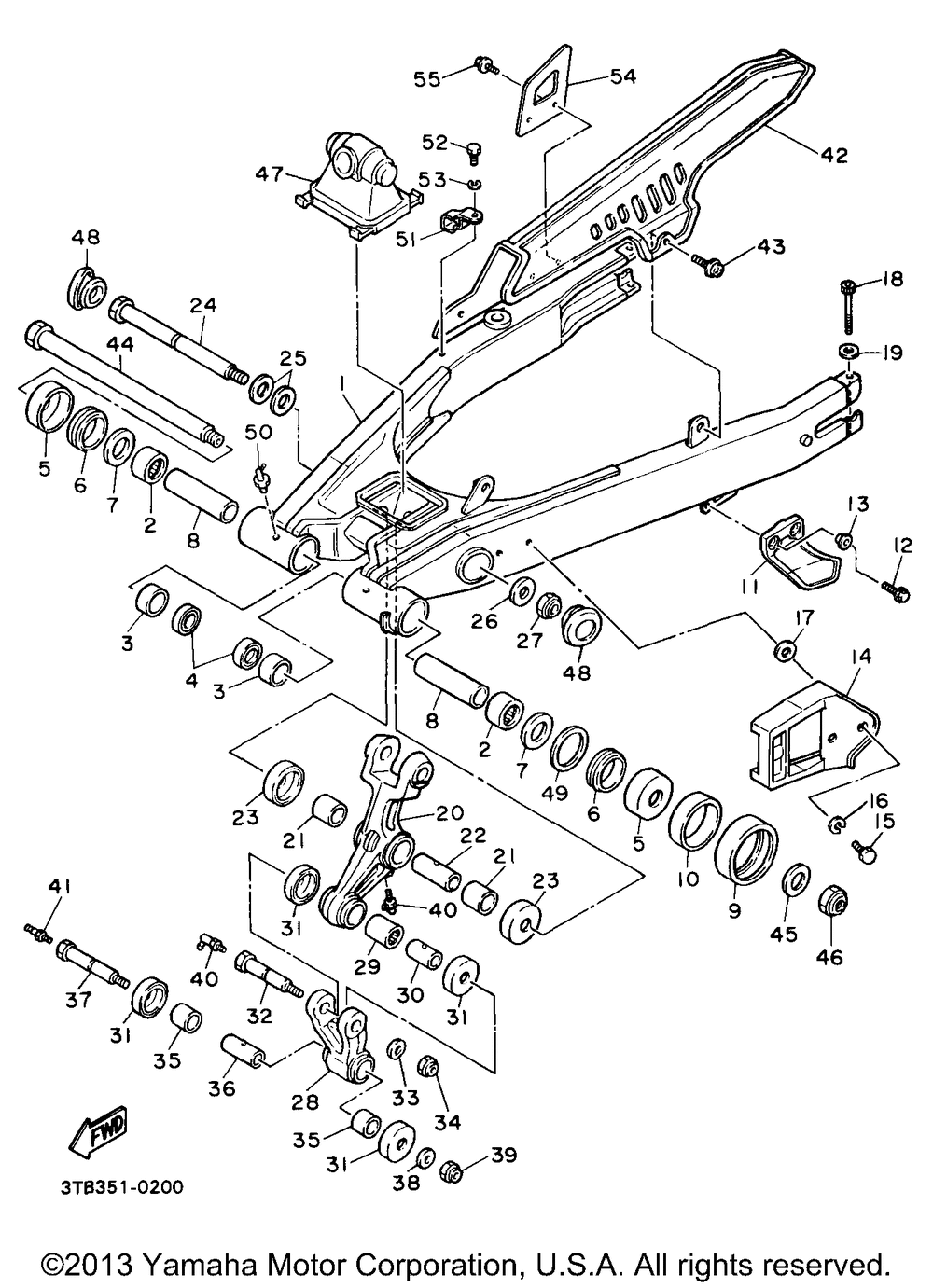 Rear arm