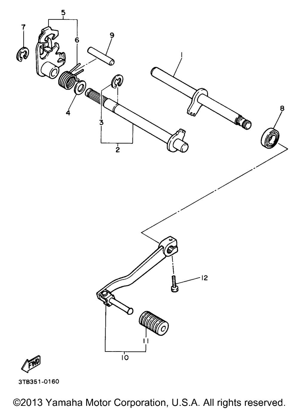 Shift shaft