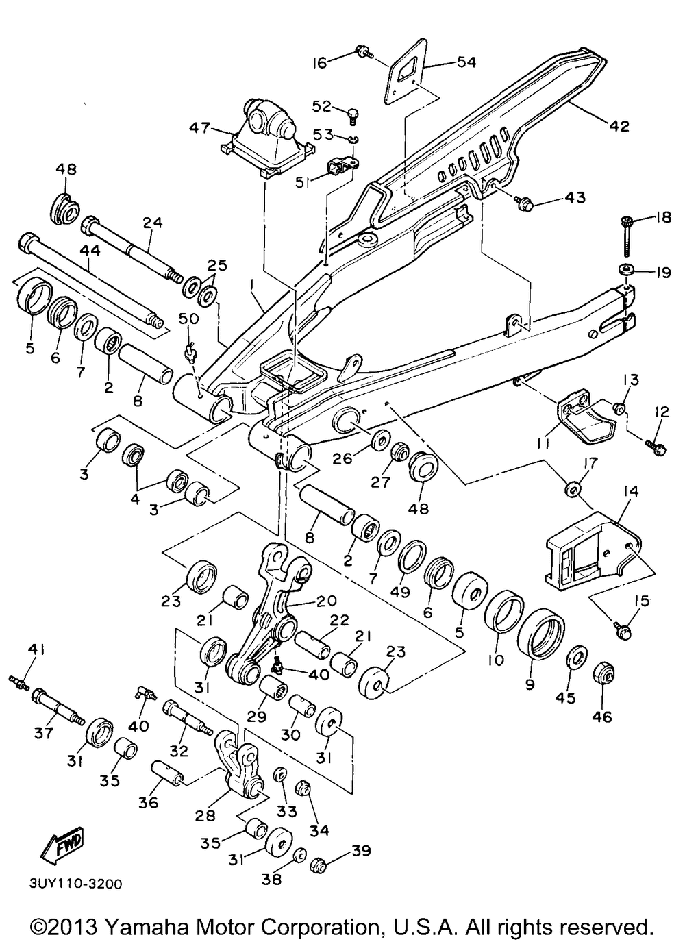 Rear arm