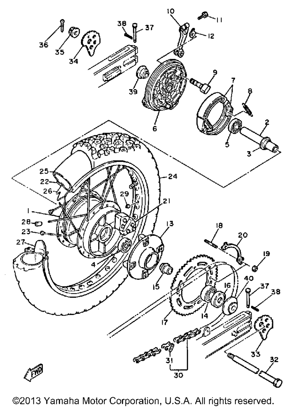 Rear wheel