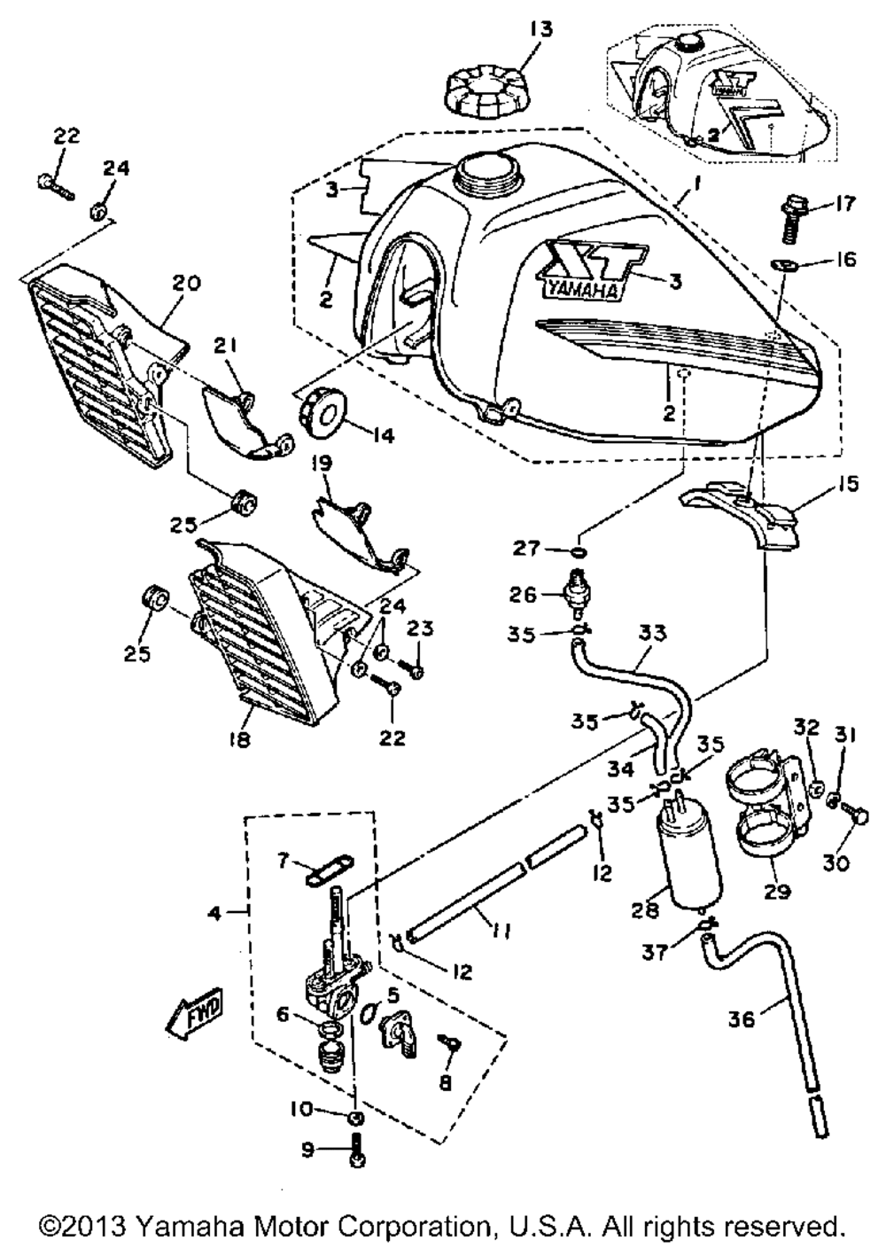 Fuel tank xt600lc - nc