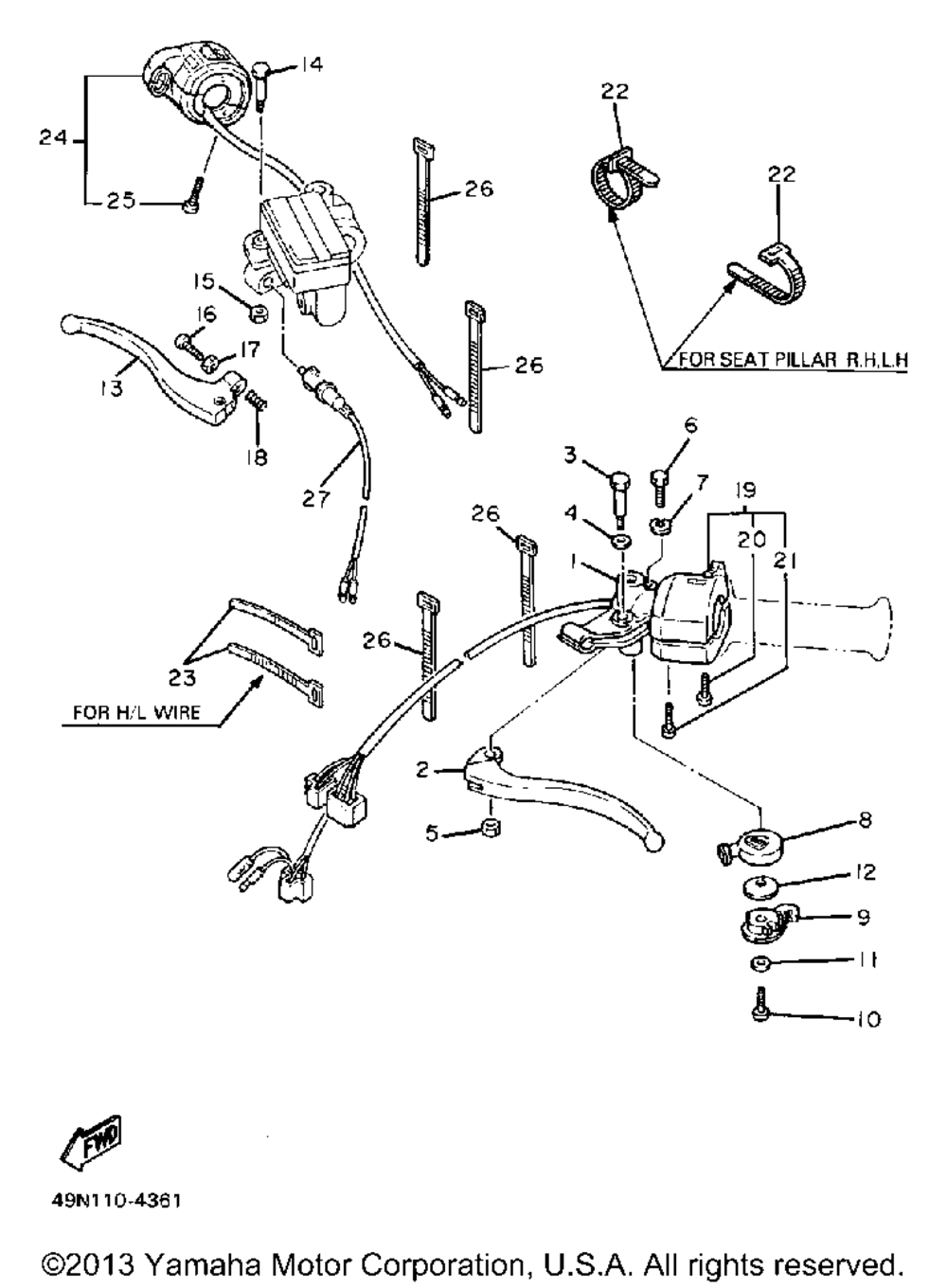 Handle switch - lever