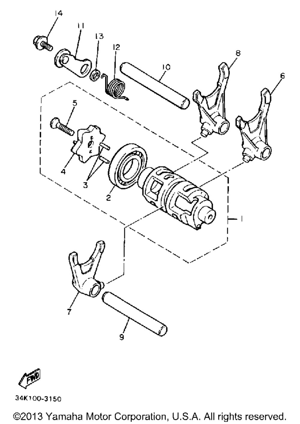 Shift cam - fork