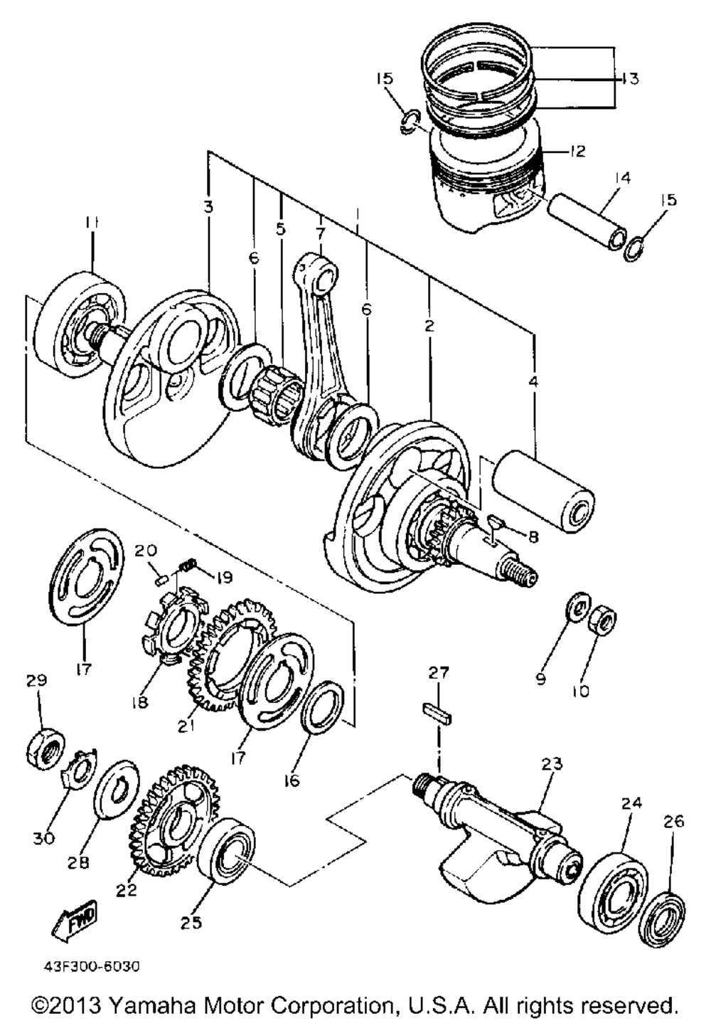 Crankshaft - piston