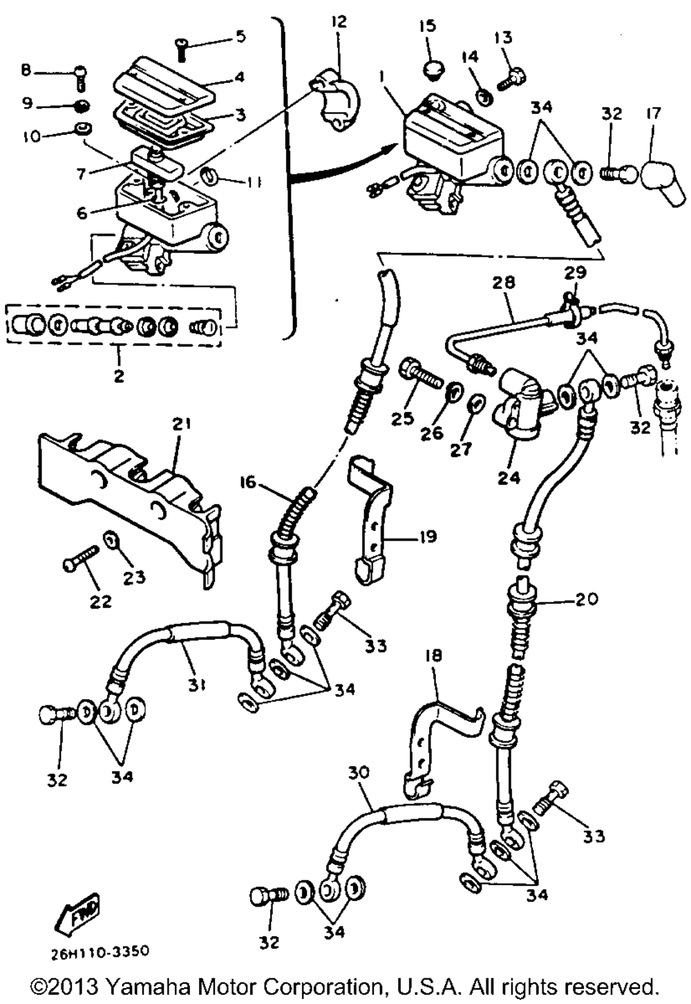 Front master cylinder 1