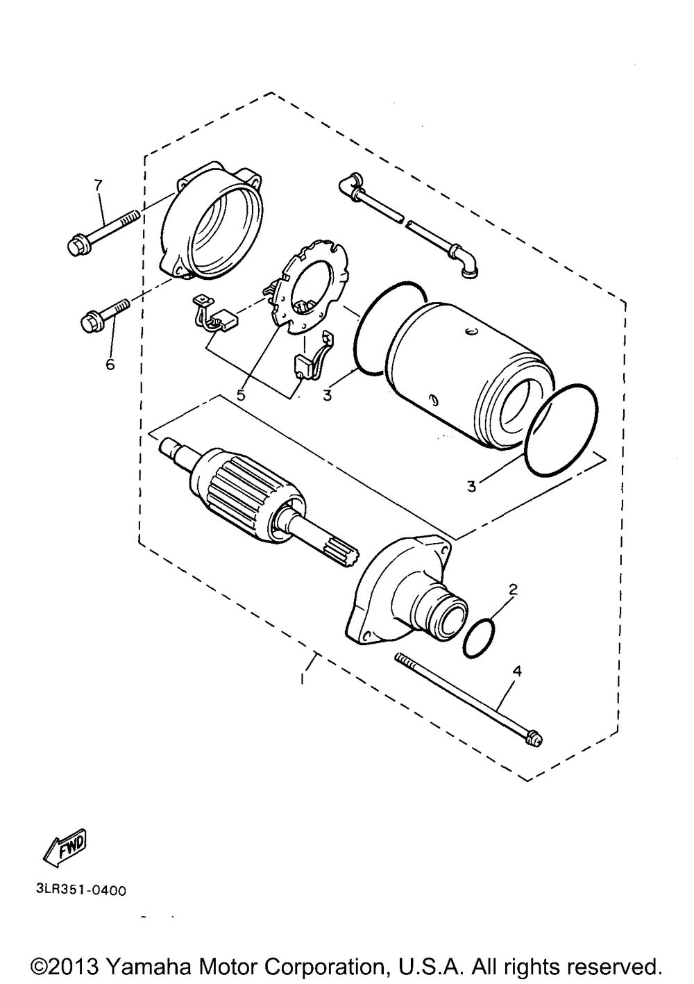 Starting motor