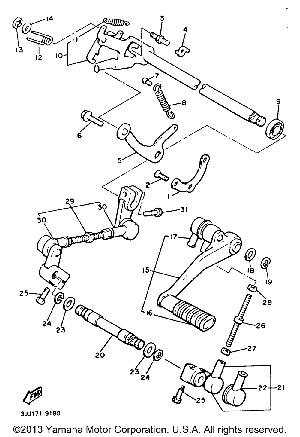 Shift shaft