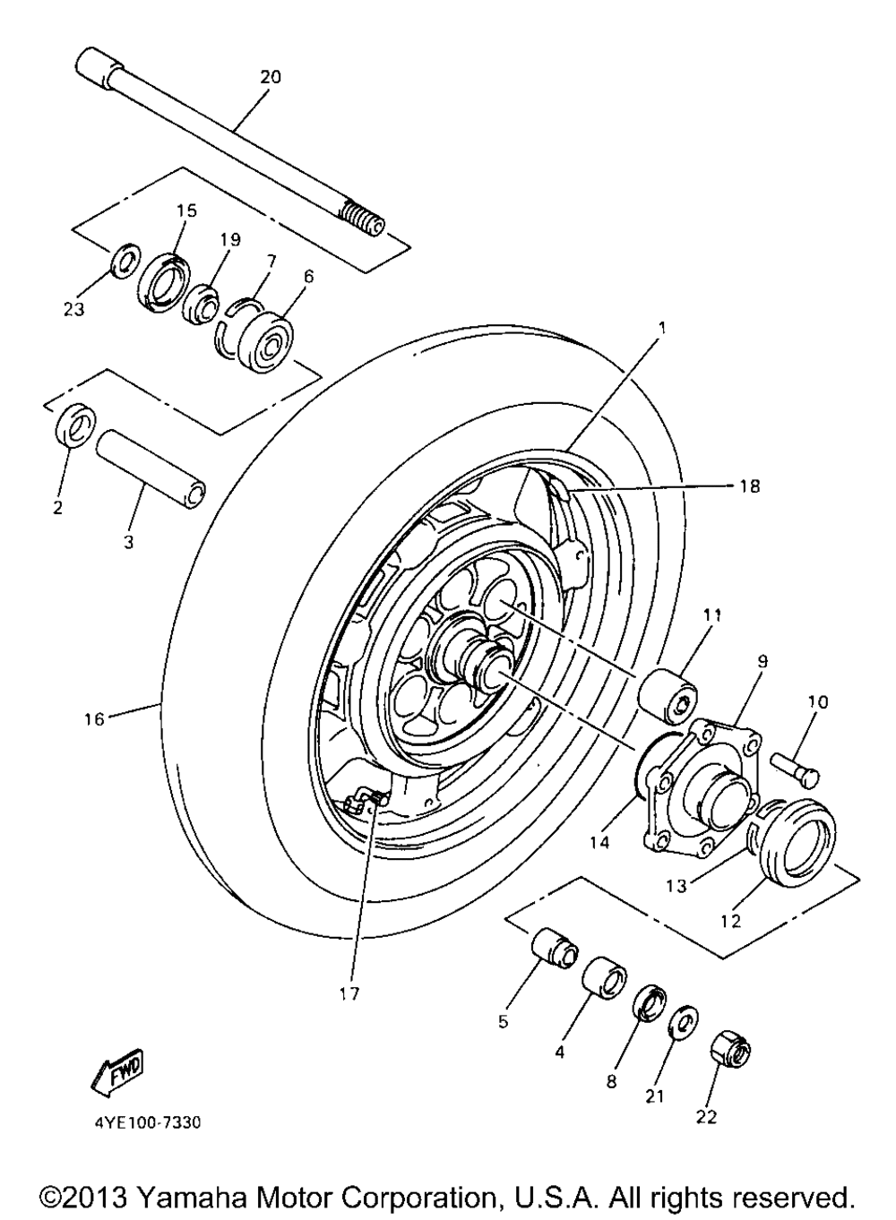 Rear wheel