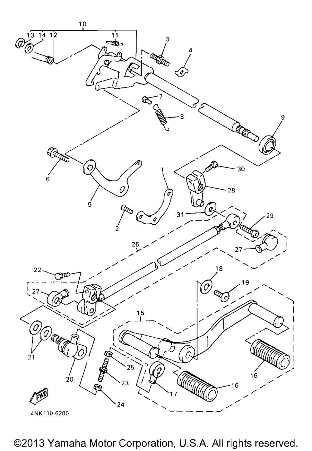 Shift shaft