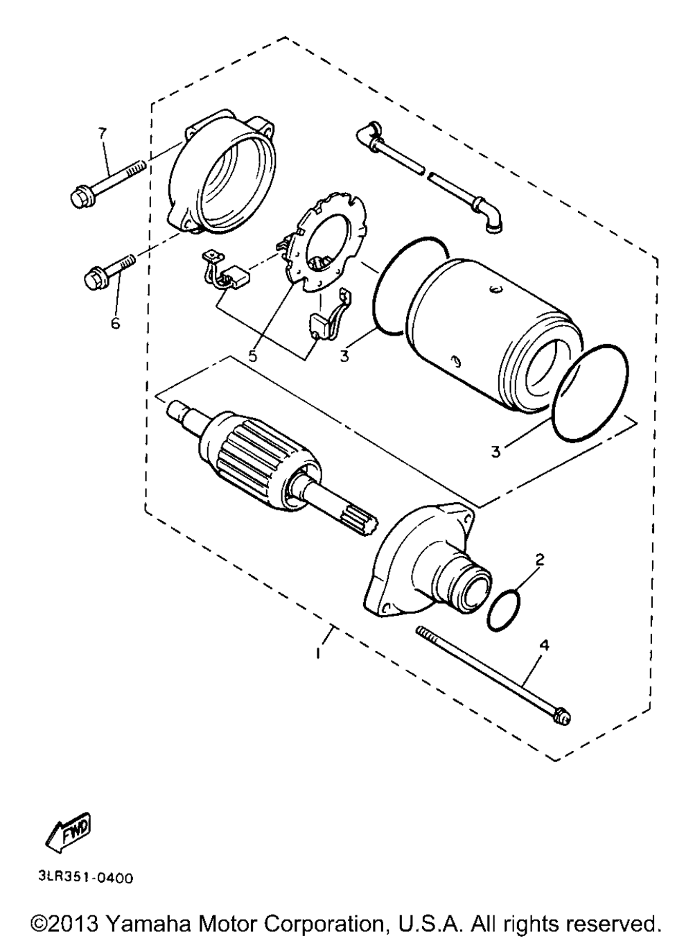 Starting motor