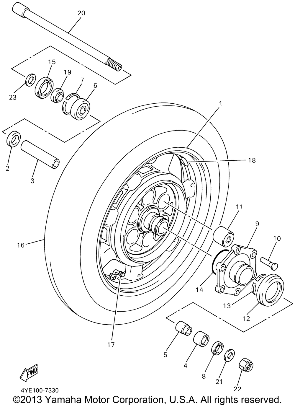 Rear wheel