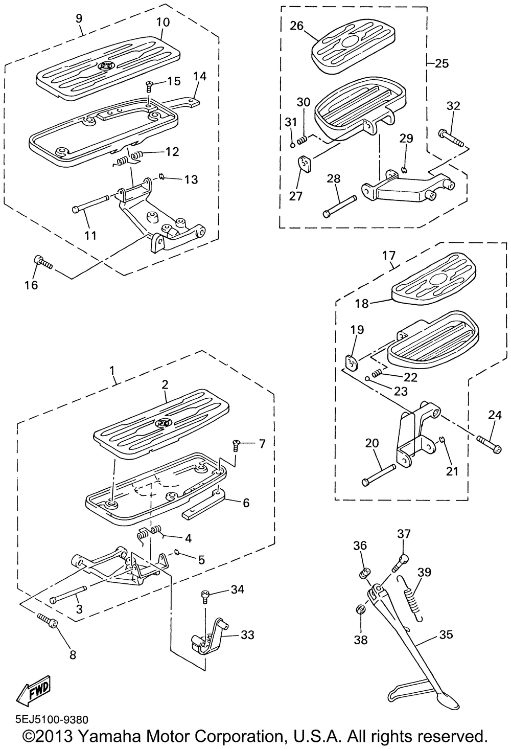 Stand footrest