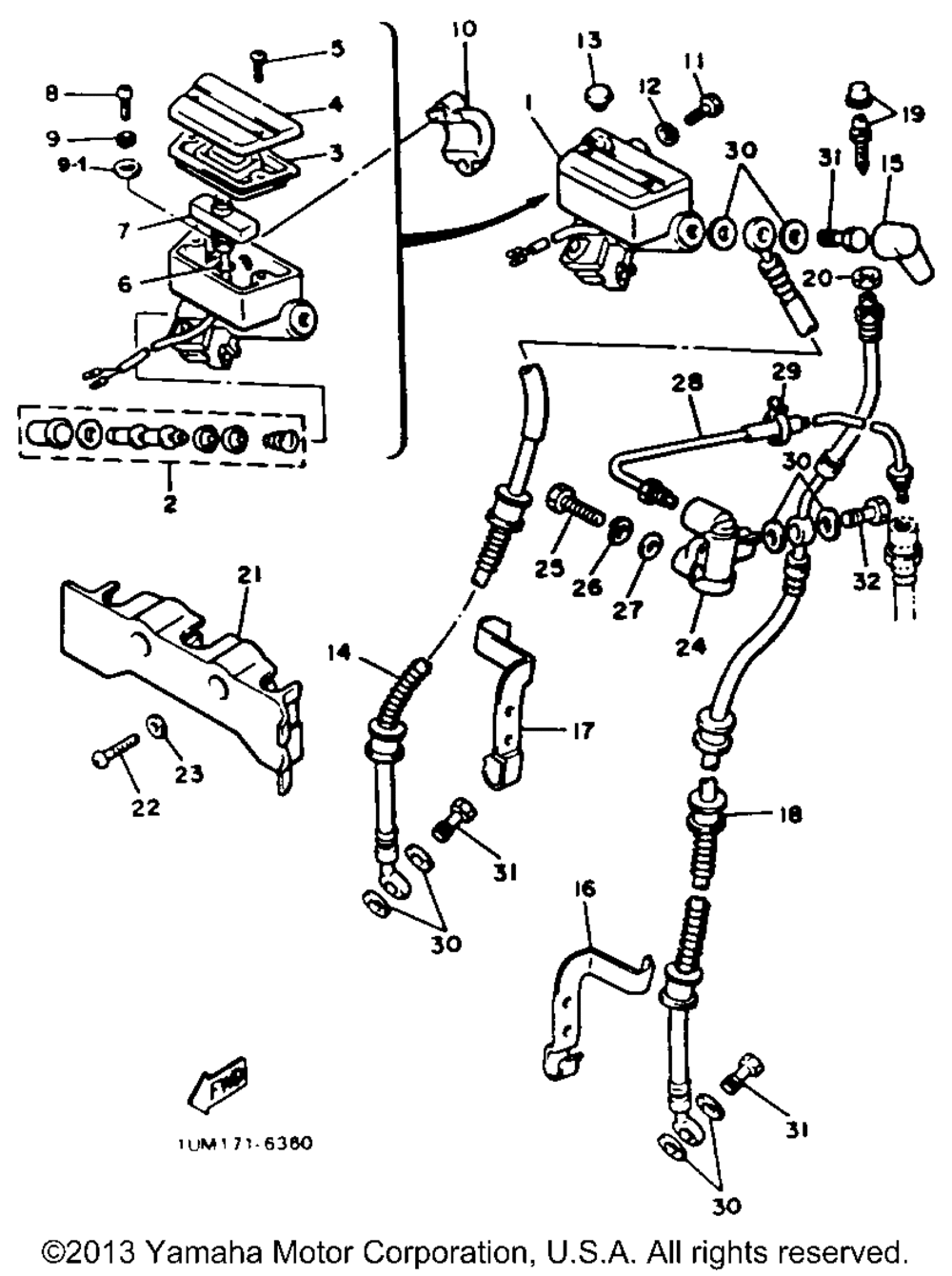 Front master cylinder 1