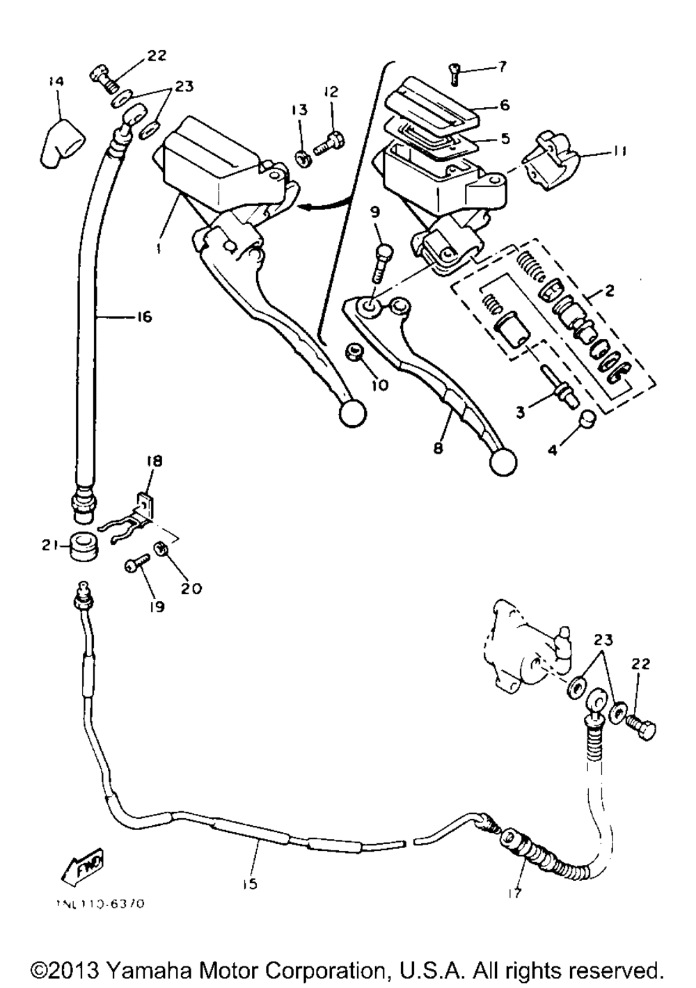 Front master cylinder 2