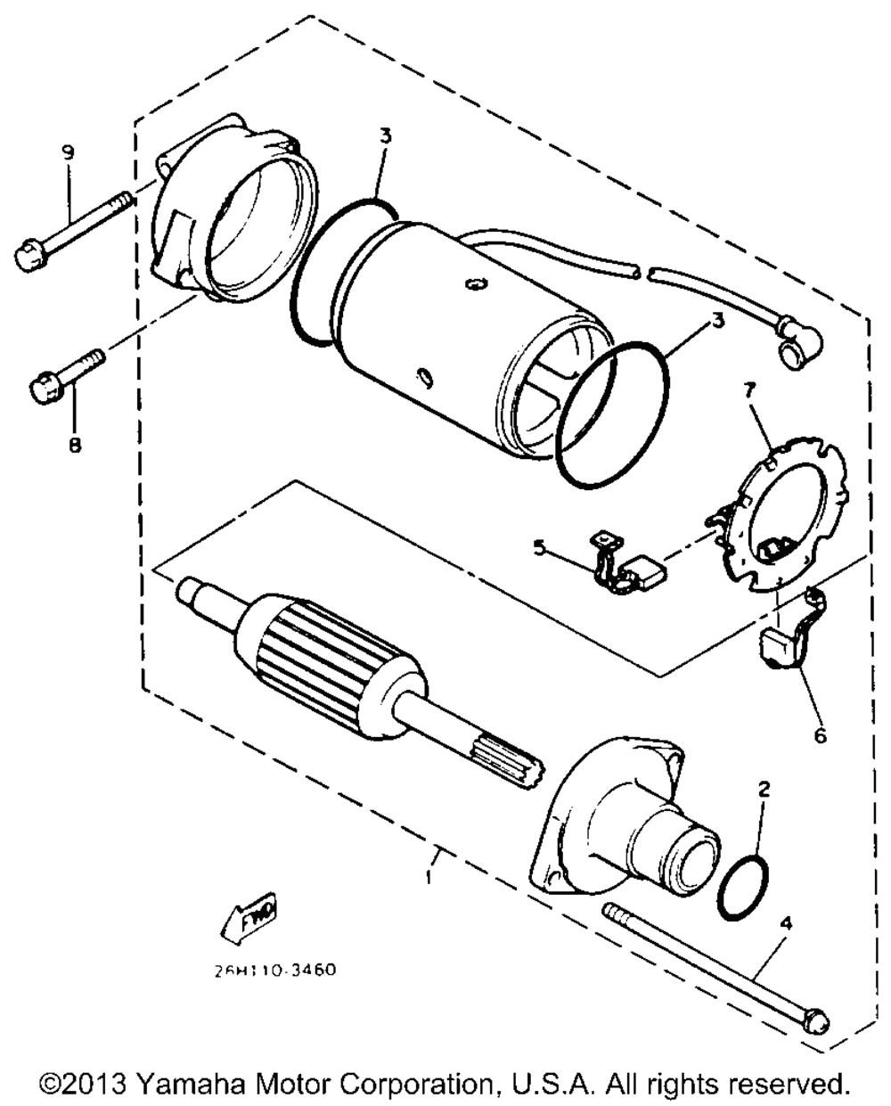 Starting motor