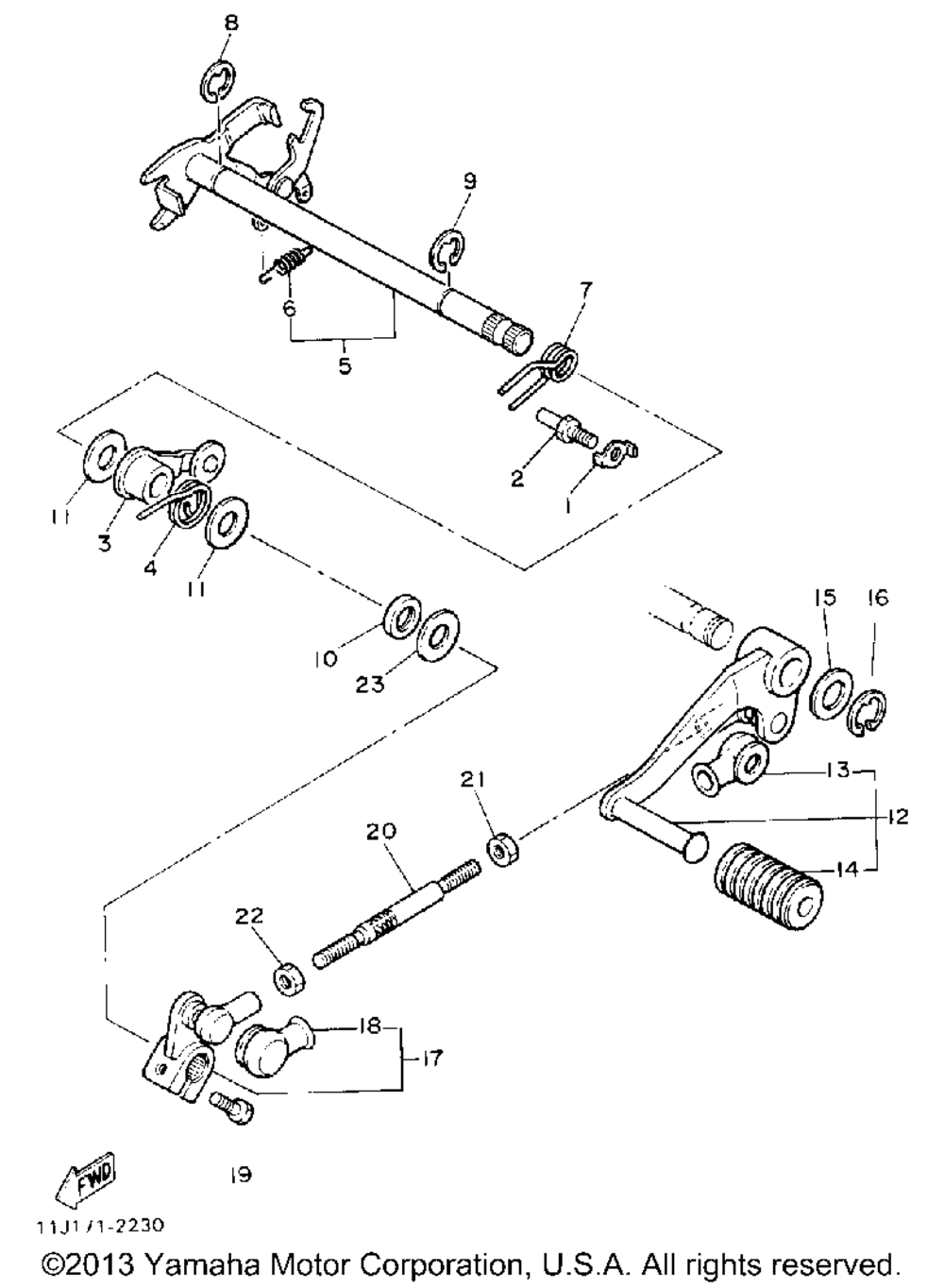 Shift shaft