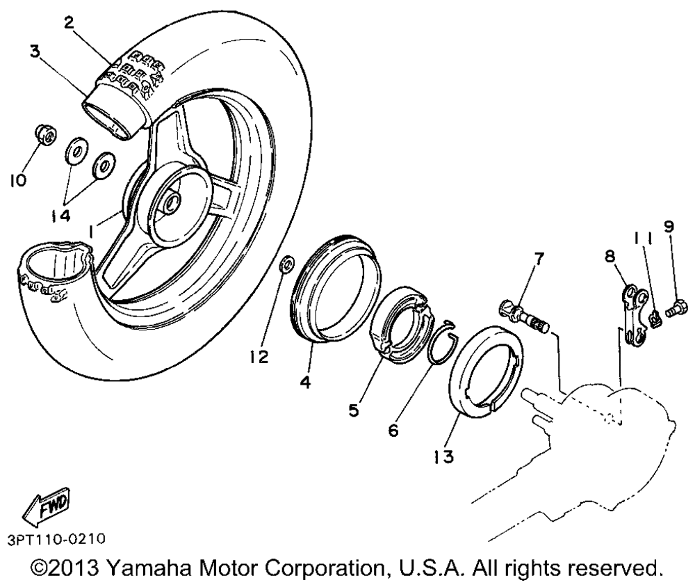 Rear wheel