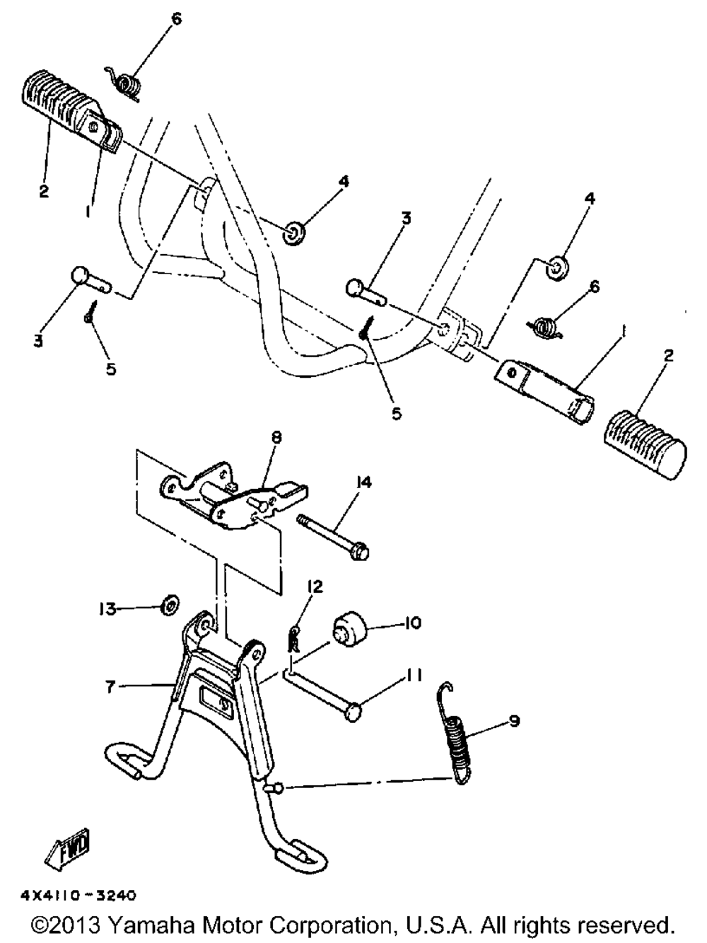 Stand - footrest