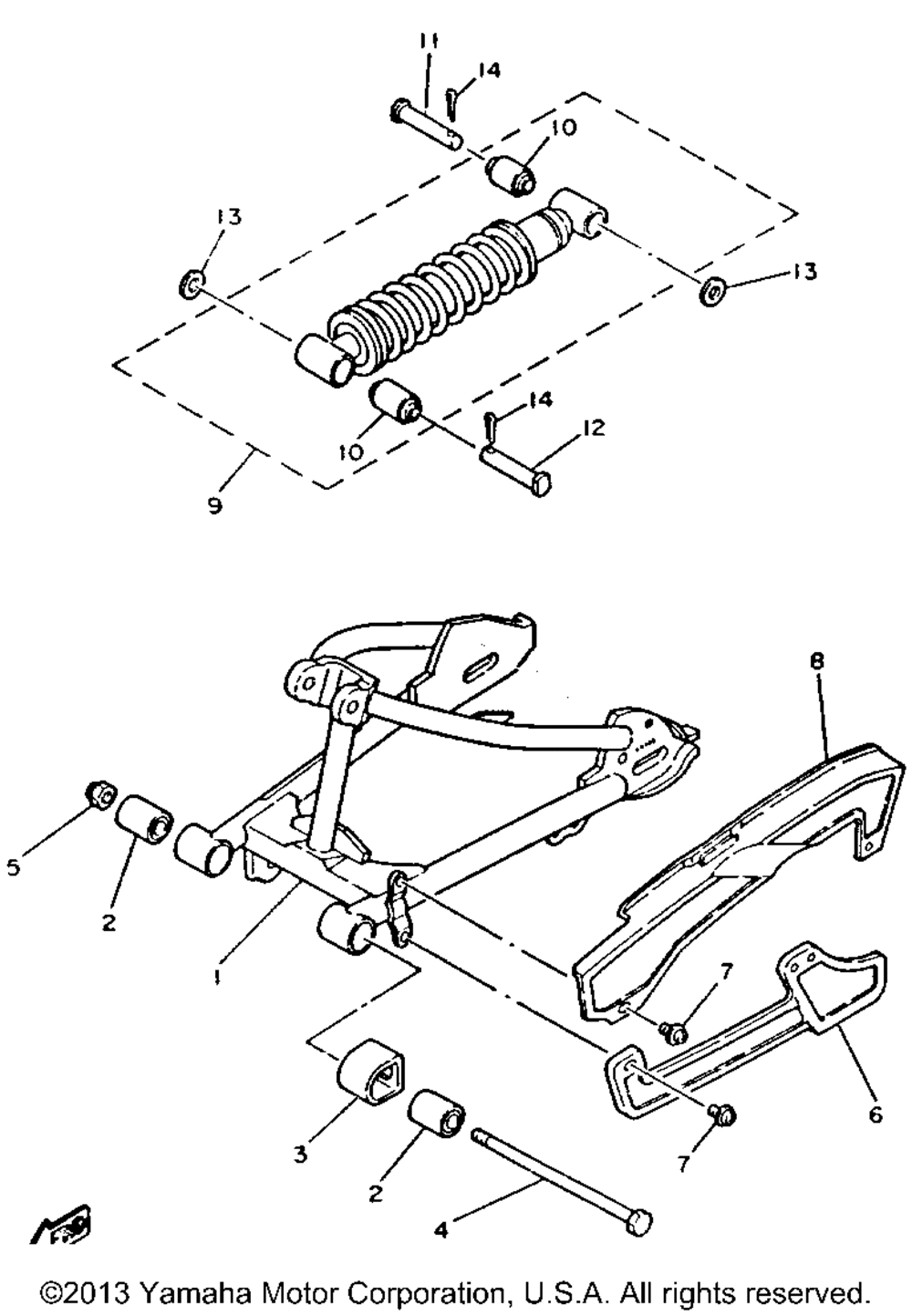 Swing arm - rear shocks