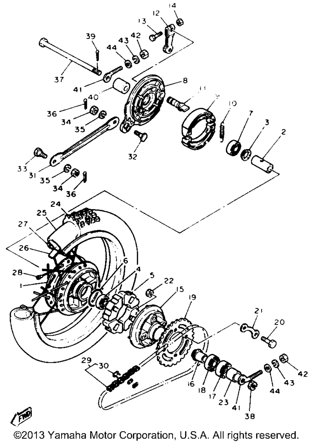 Rear wheel