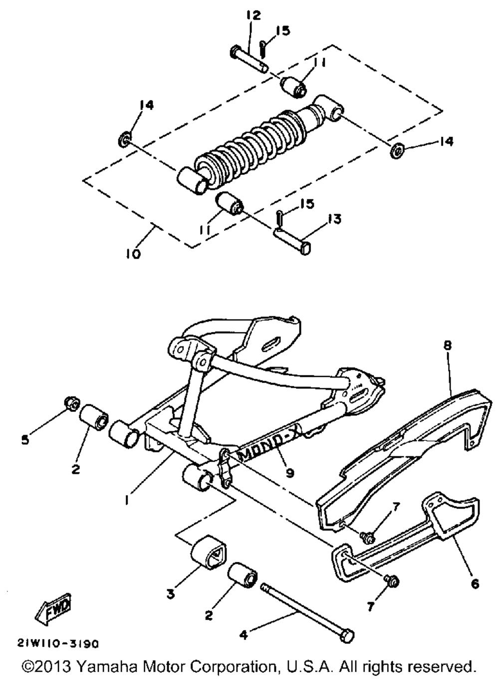 Swing arm - rear shocks