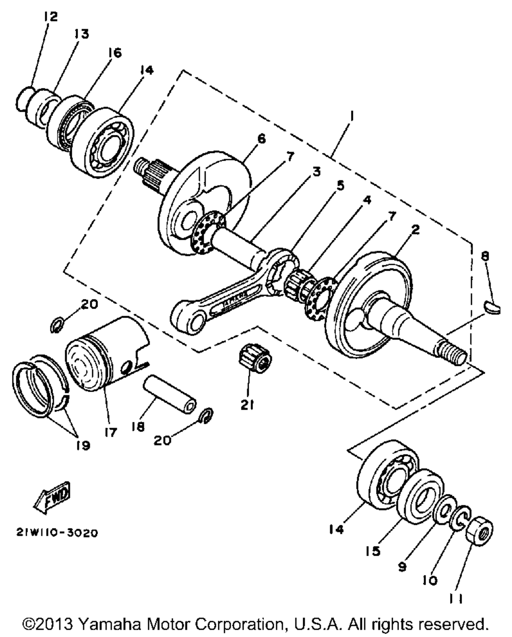 Crankshaft - piston