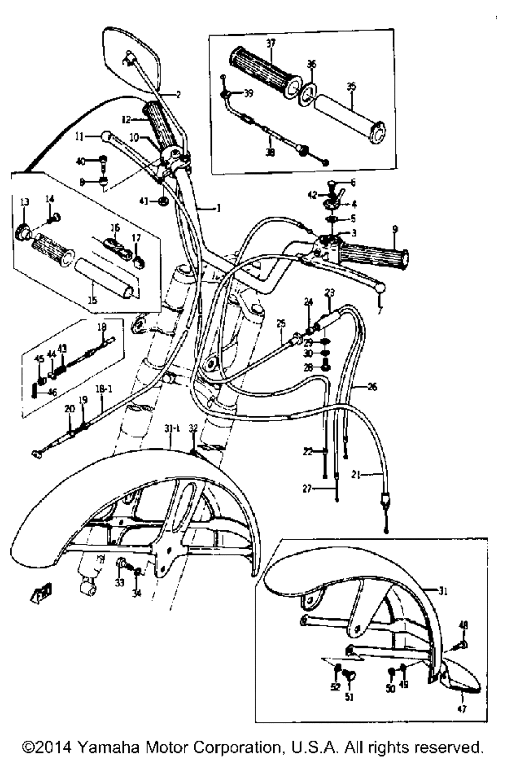 Handle - front fender