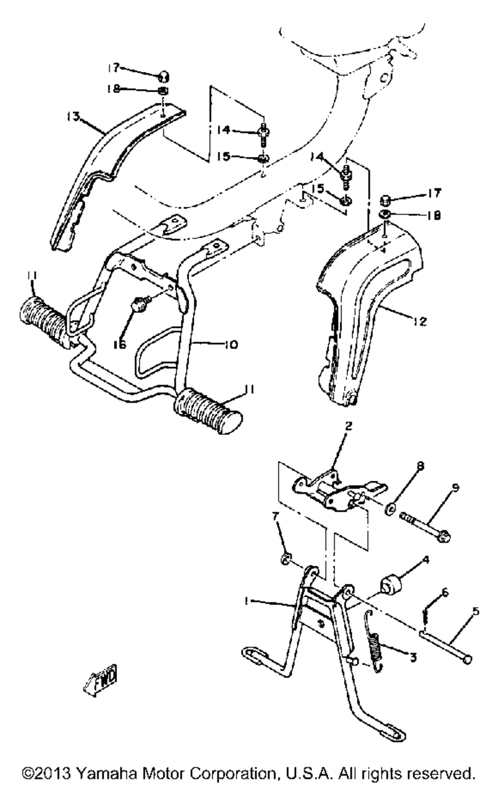 Stand - footrest