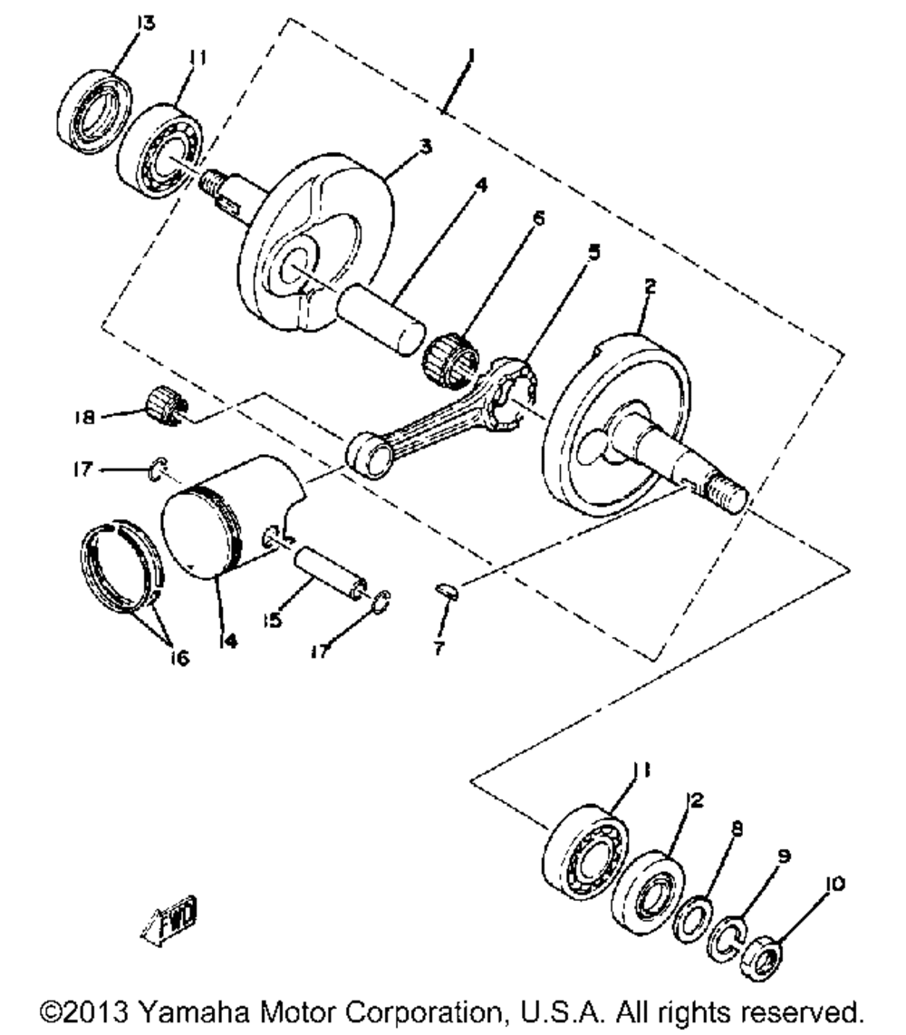 Crankshaft - piston